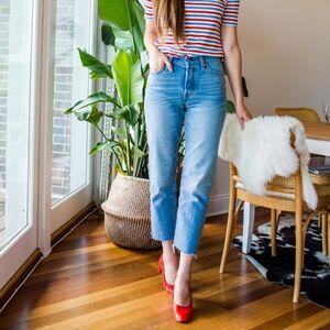 Levi's Light Blue Ankle Jeans